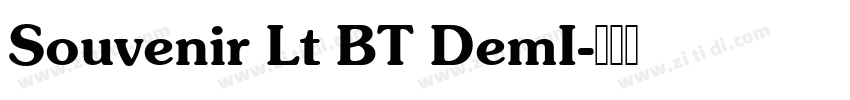 Souvenir Lt BT DemI字体转换